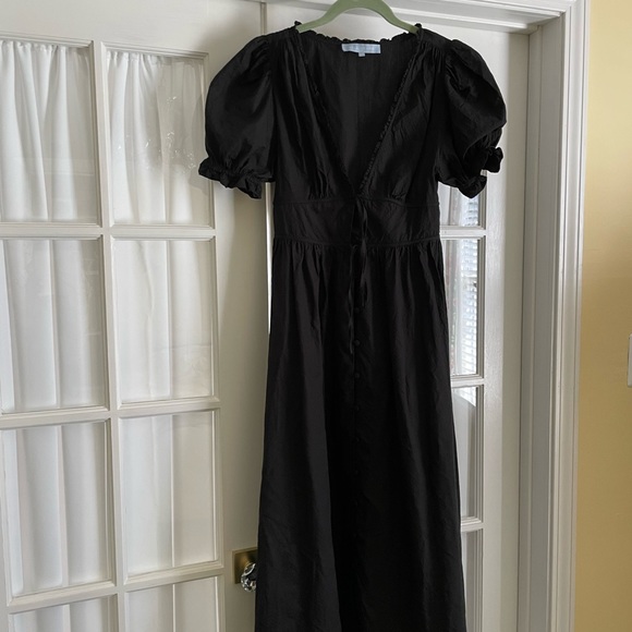 Hill House Sabrina Midi Dress in Black Dot small. 2 4 - Picture 4 of 6